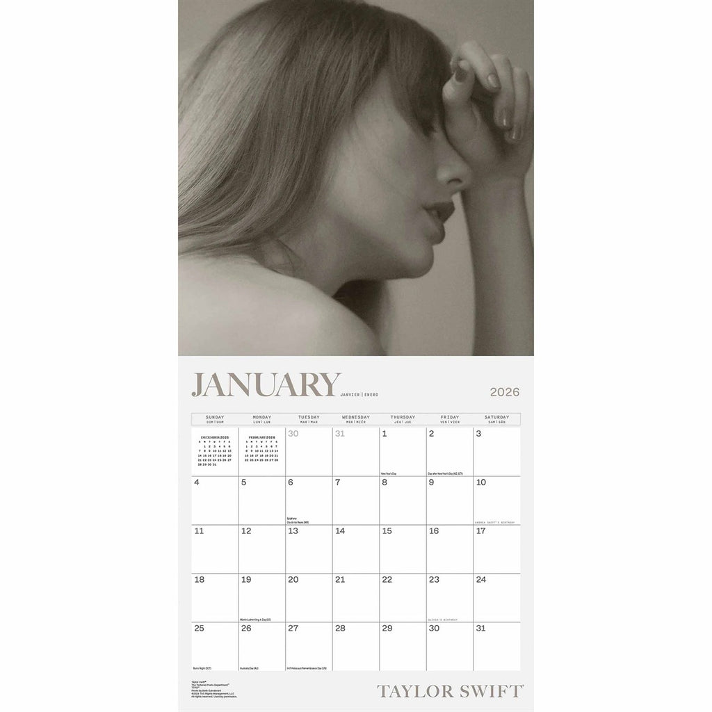 Taylor Swift Square Calendar 2026