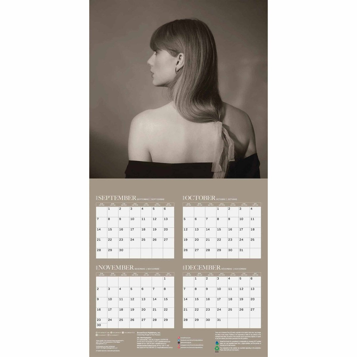 Taylor Swift Square Calendar 2026
