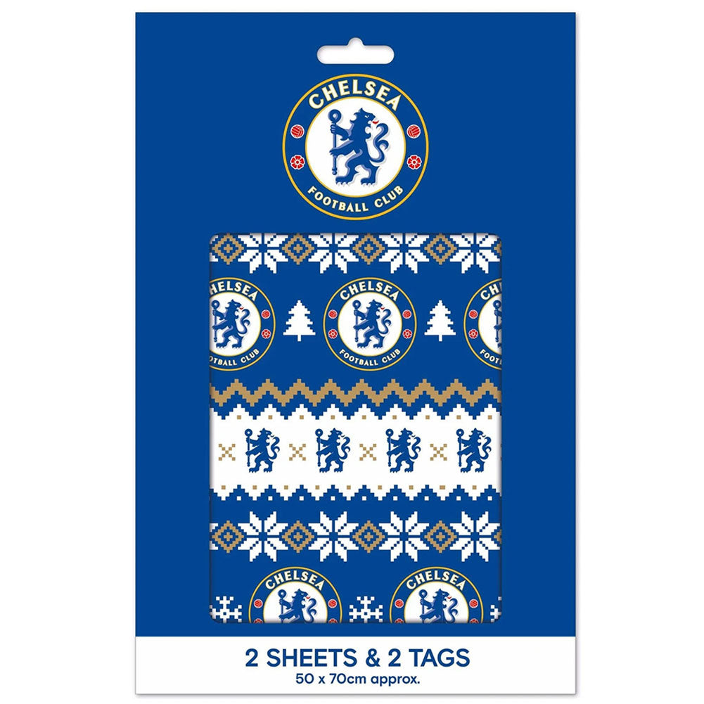 Chelsea FC Christmas Gift Wrap