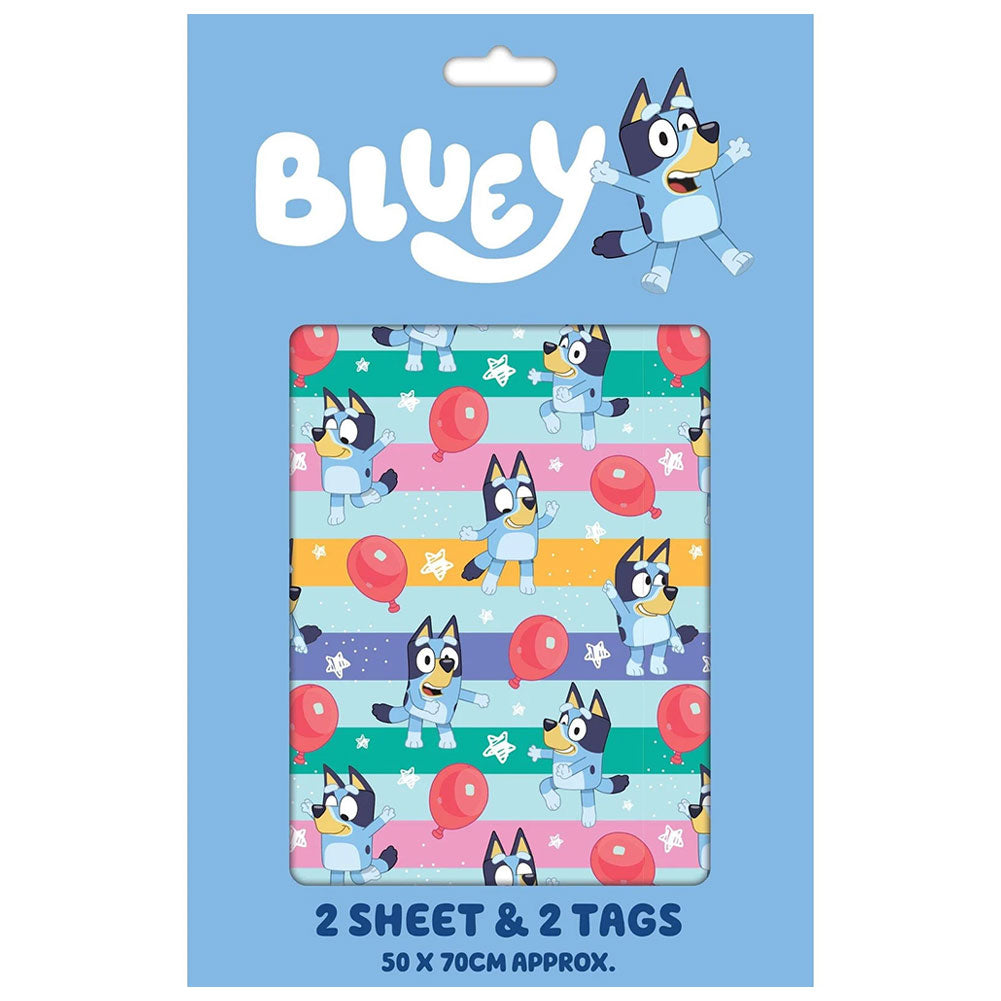Bluey Balloon Gift Wrap