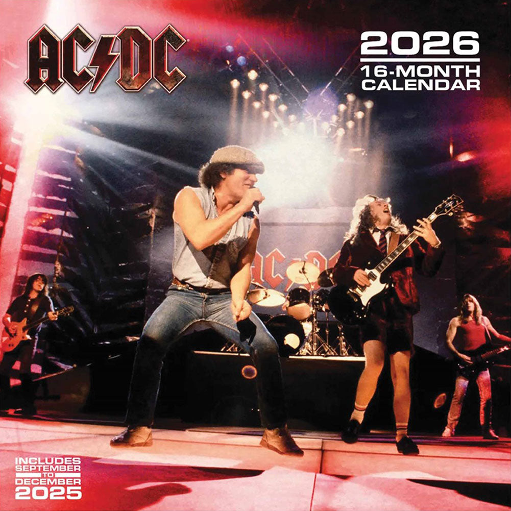 AC/DC Square Calendar 2026