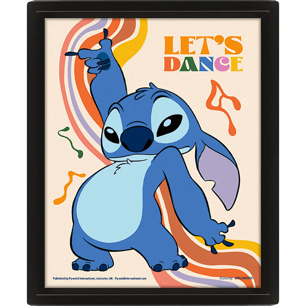 Lilo & Stitch Let's Dance Framed 3D Picture