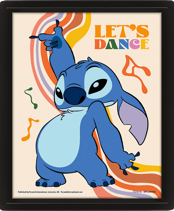 Lilo & Stitch Let's Dance Framed 3D Picture