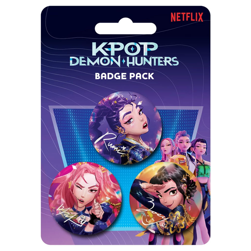 K-POP Demon Hunters 3 Button Badges