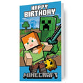 Minecraft Alex & Creeper Birthday Card
