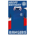 Rangers FC Shirt Birthday Card