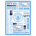 Manchester City FC Large Montage Sign