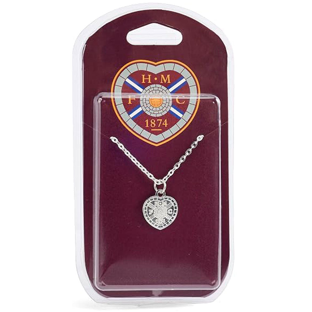 Hearts FC Silver Plated Pendant & Chain