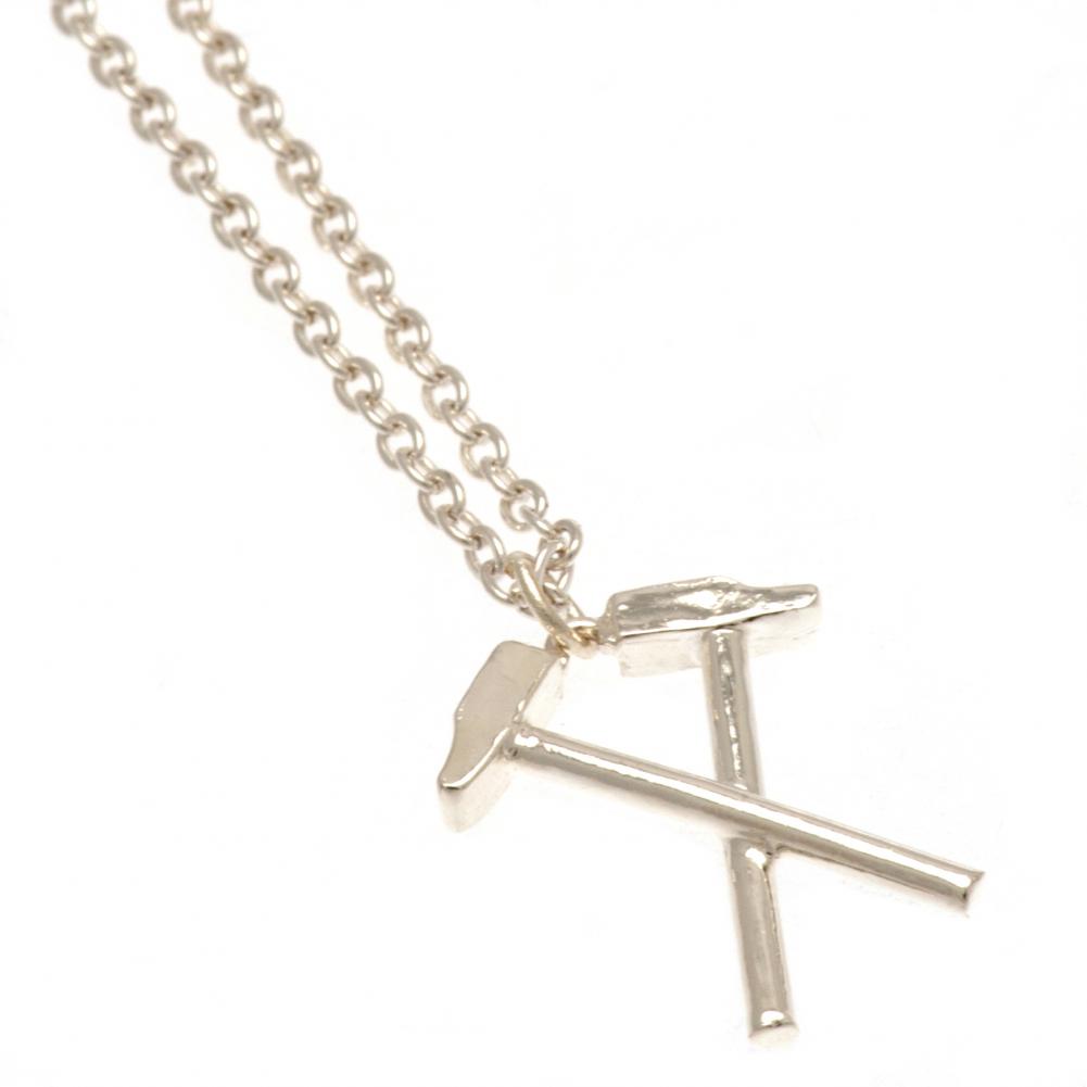 West Ham United FC Silver Plated Boxed Hammers Pendant
