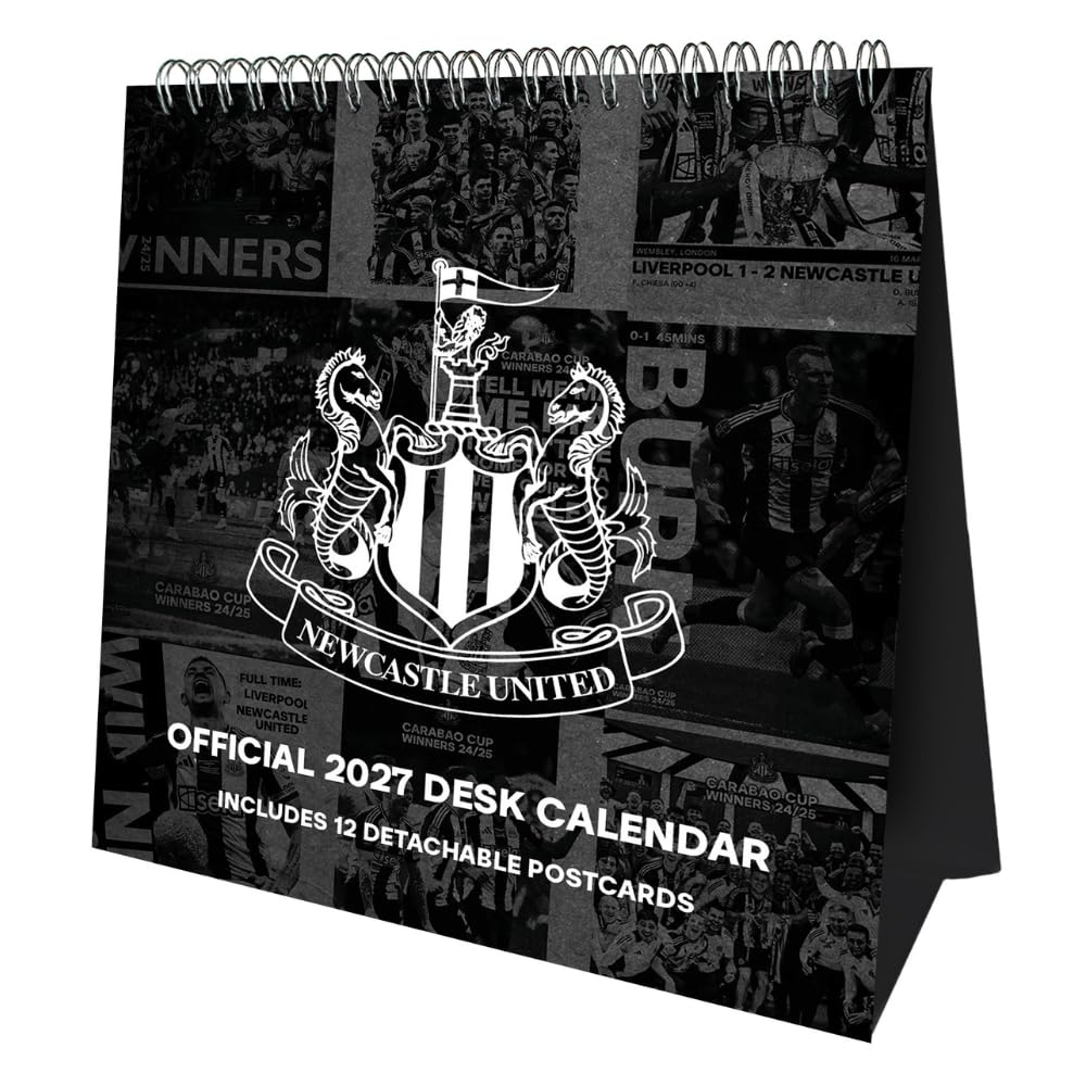 Newcastle United FC Desktop Calendar 2027