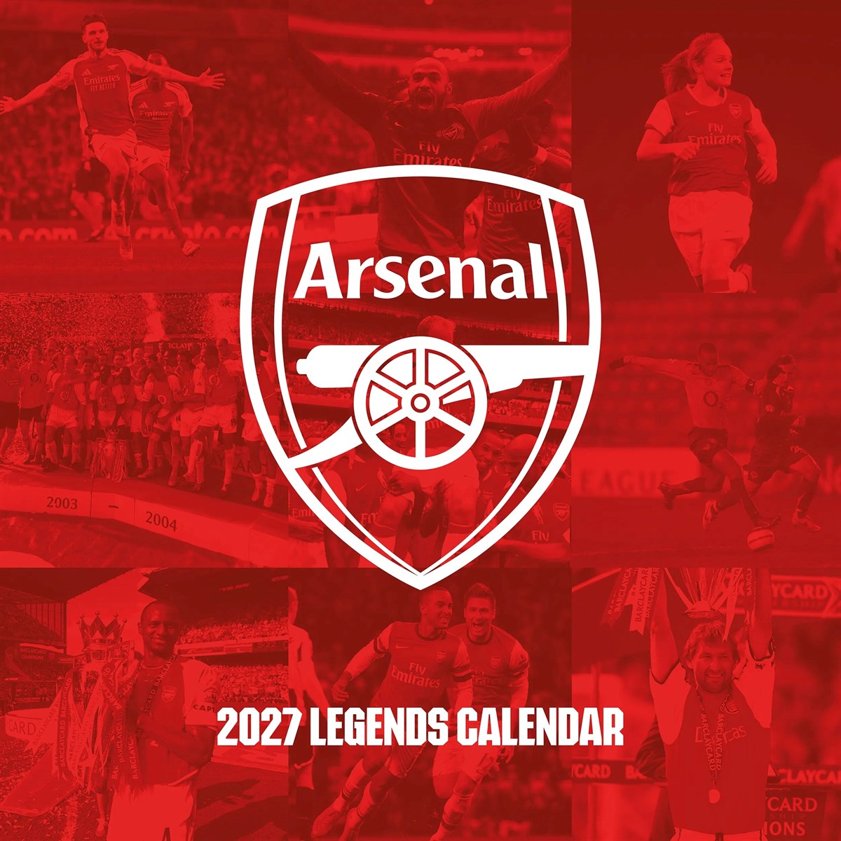 Arsenal FC Legends Square Calendar 2027