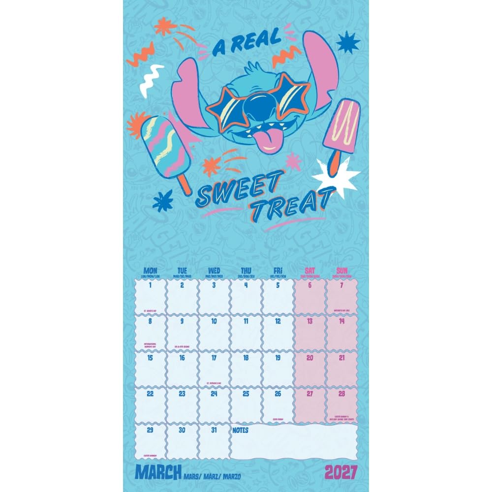 Lilo & Stitch Square Calendar 2027