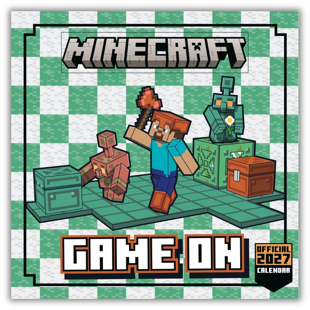 Minecraft Square Calendar 2027