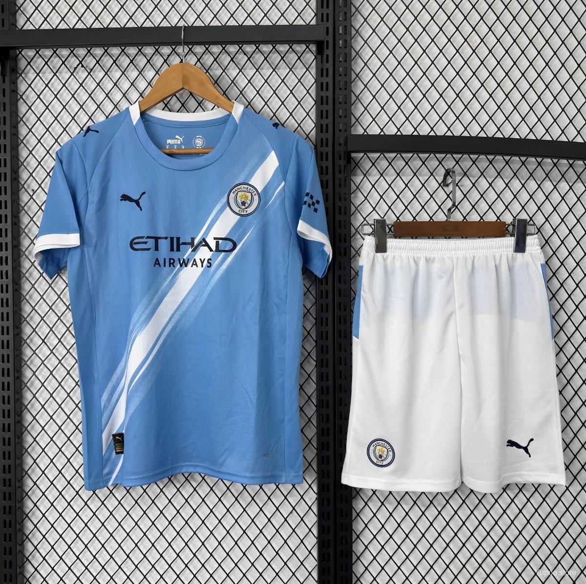 25/26 Kids Manchester City Home Short Sleeve Jersey22025-09-01 (Copy)