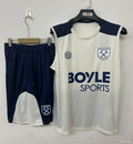 25/26 West Ham United Vest Jersey Beige+ Shorts22025-09-26