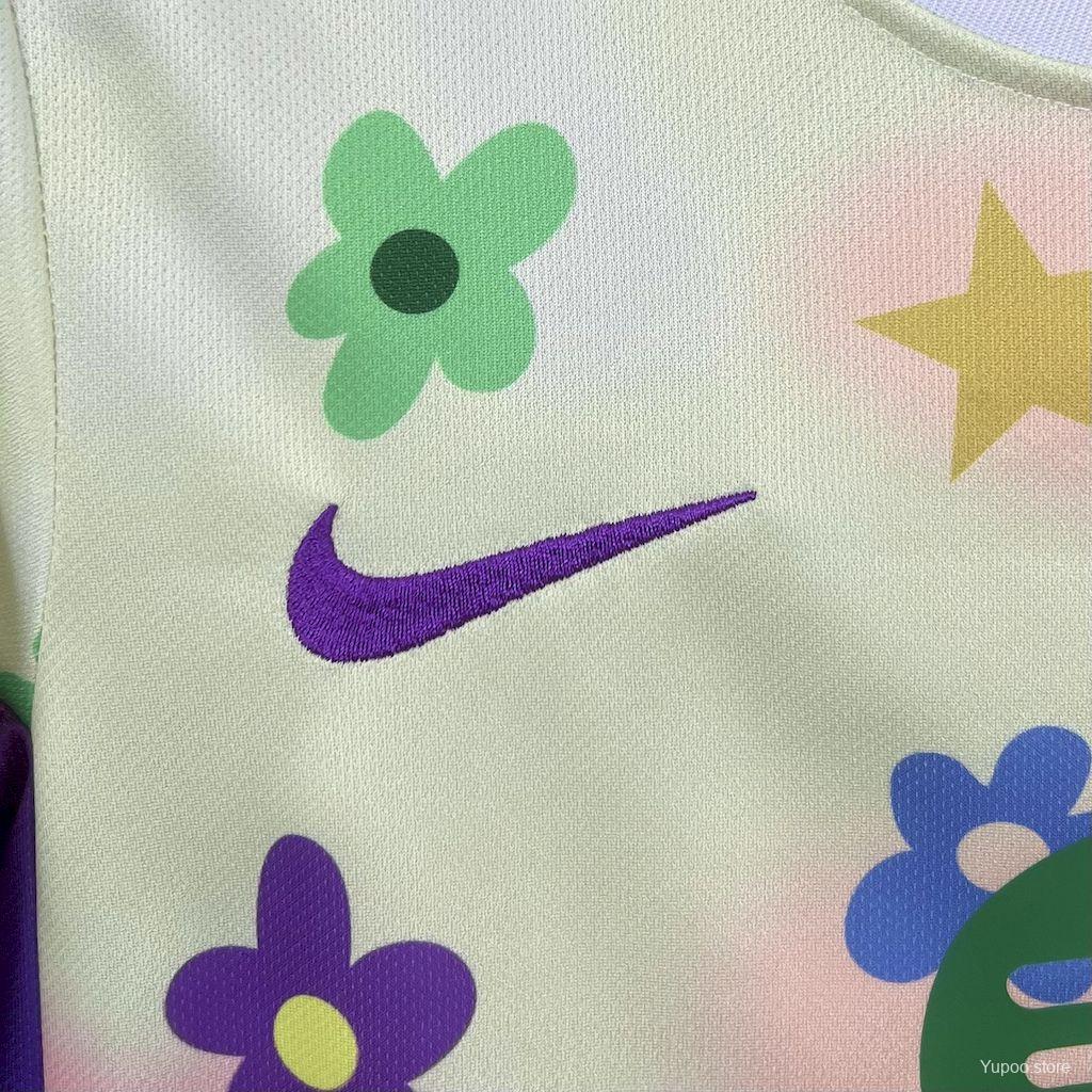 2025/26 Kids Barcelona Flower Special Edition Jersey