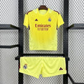 Real Madrid 2025/26 Yellow Goalkeeper Kids Kit10