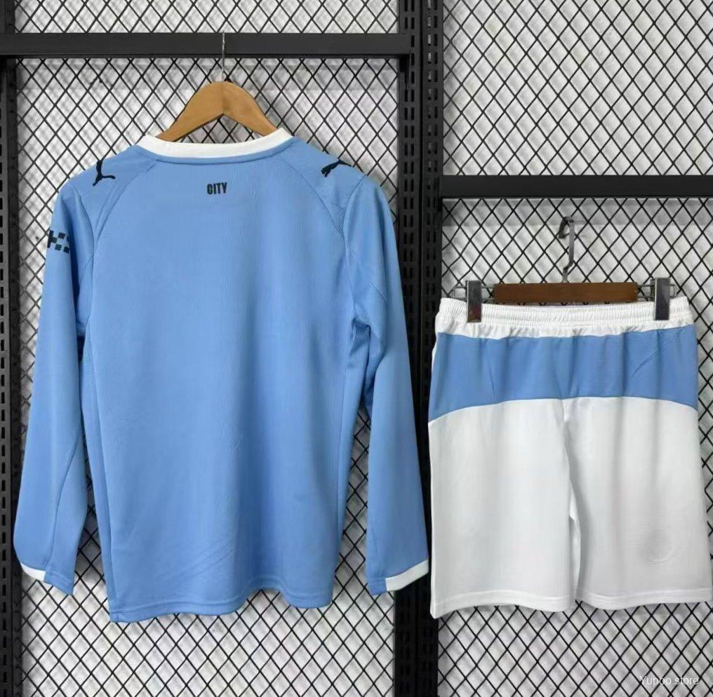 25/26 Kids Manchester City Home Long Sleeve Jersey22025-09-01
