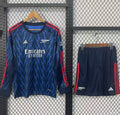 25/26 Kids Arsenal Away Long Sleeve Blue Jersey22025-09-28